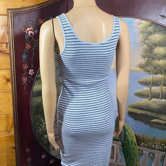 Striped Body-con Tank Dress Small to Medium ( see measurements) - Picture 4 of 6